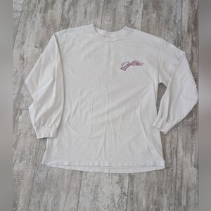 J.Galt Off-White Crewneck Tee with Daytona Beach Logo
